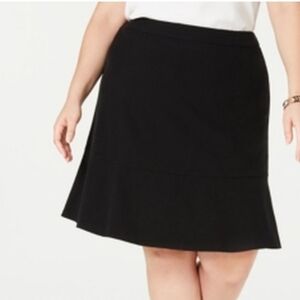 JONES NEW YORK Flirty Black A-line Flare Style Skirt, Size 14 Black